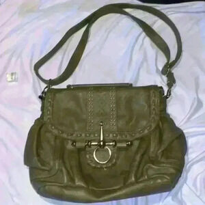 Rustic Couture Leather Handbag Satchel Adjustable Shoulder Bag Purse Organizer